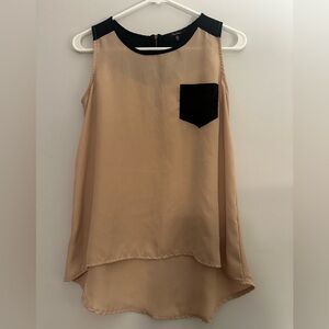High Low Tank Top with Zipper back
